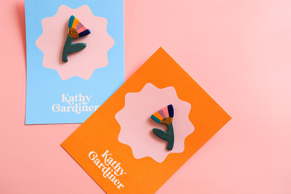 Abstract Floral Pin