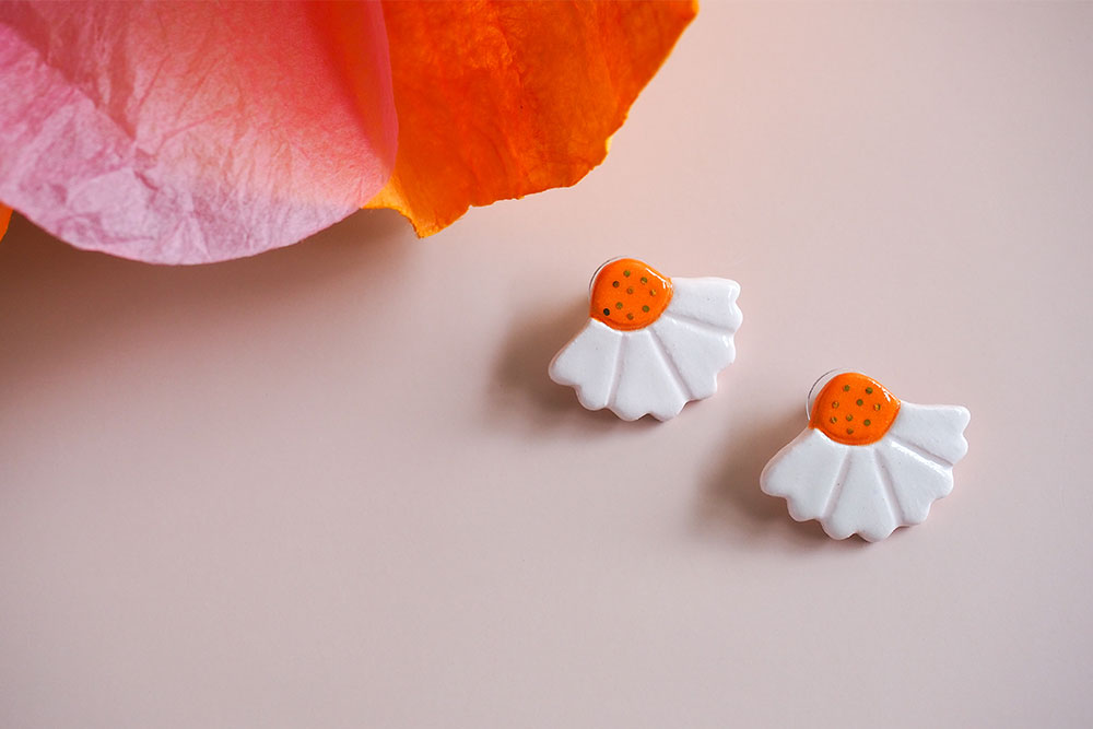 Blushing Blooms Stud Earrings