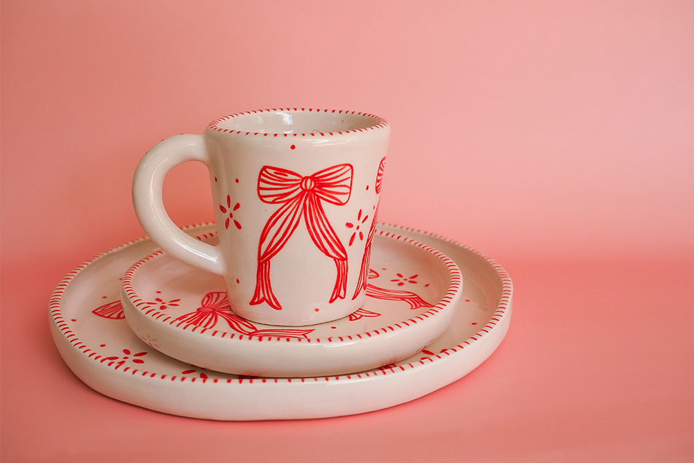Darling Bows Ceramic Mug - Small