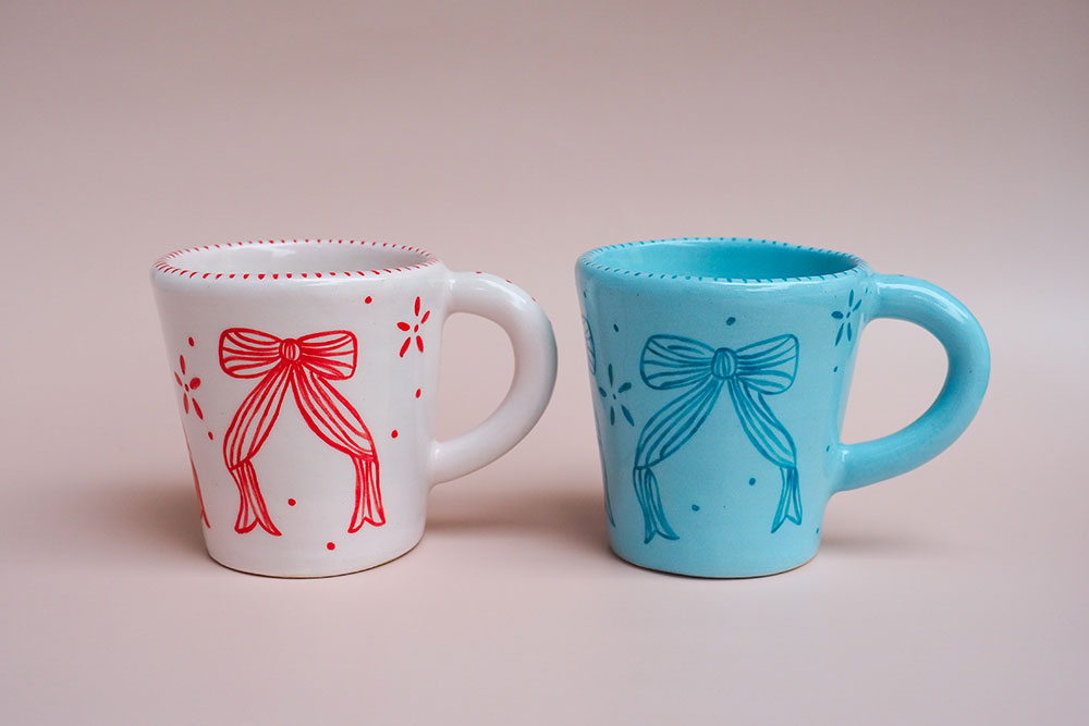 Darling Bows Ceramic Mug - Small