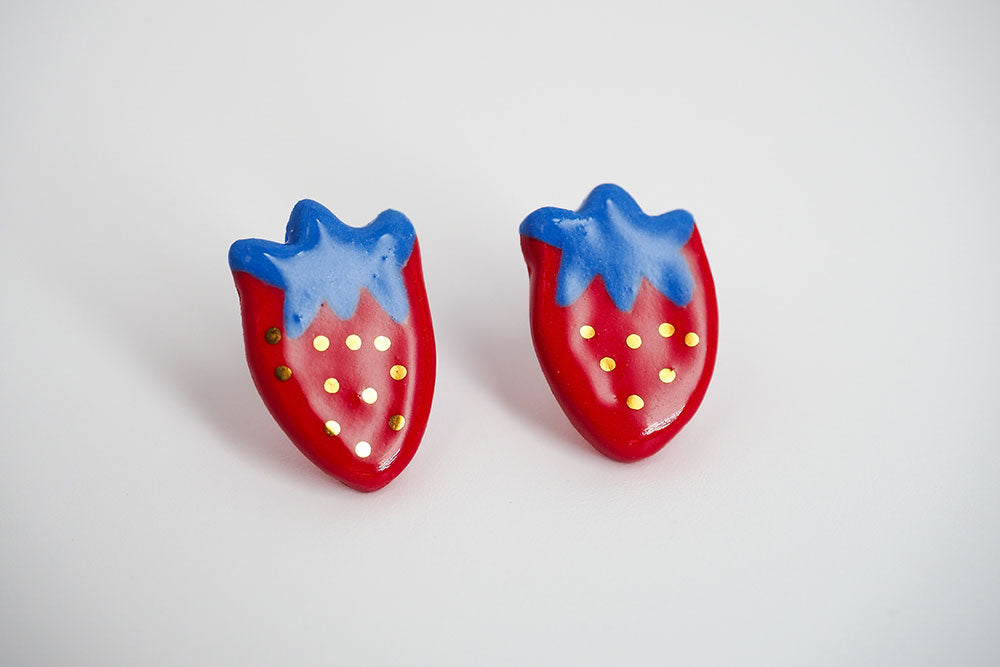 Strawberry Delights Stud Earrings