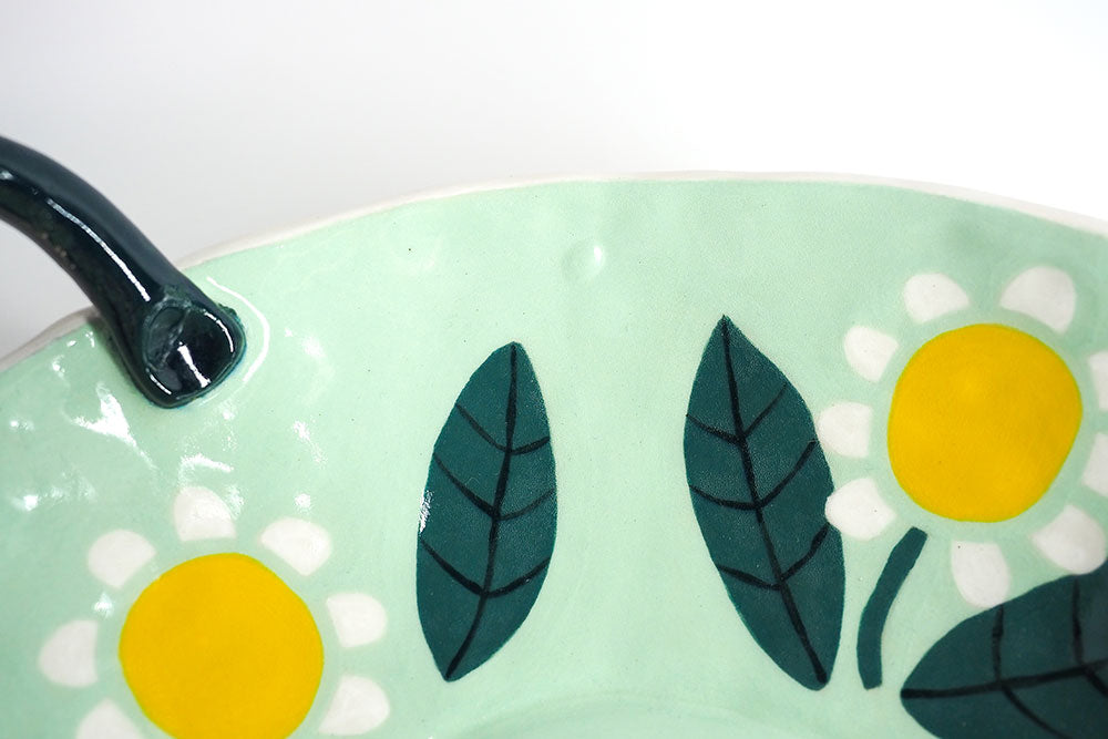 SECONDS SALE - Sunshine Daisy Textured Fruit Bowl