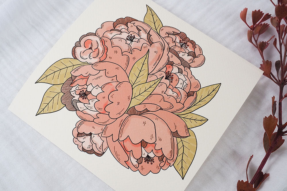Peonies Art Print