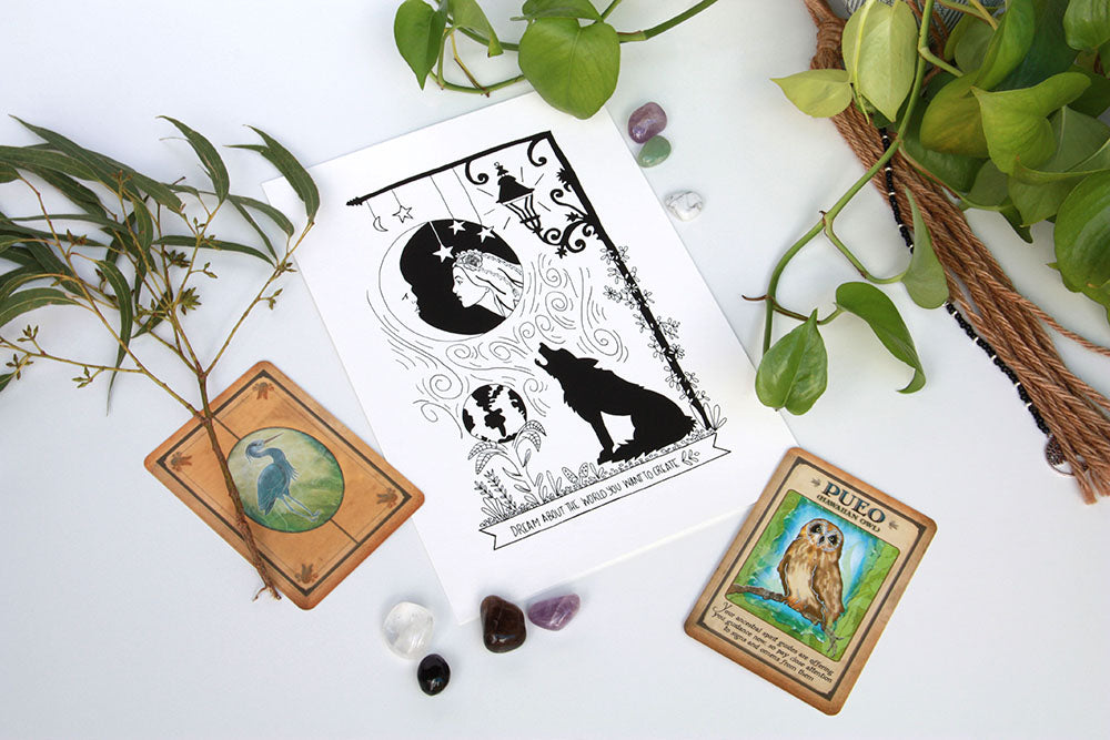 Dream about the World you Want to Create Art Print - Kathy Gardiner