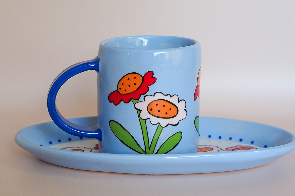 Garden Floral Ceramic Mug