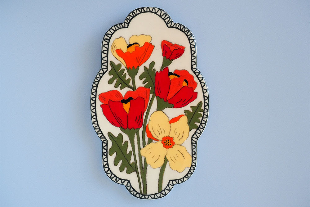 Garden of Poppies Wall Hanging