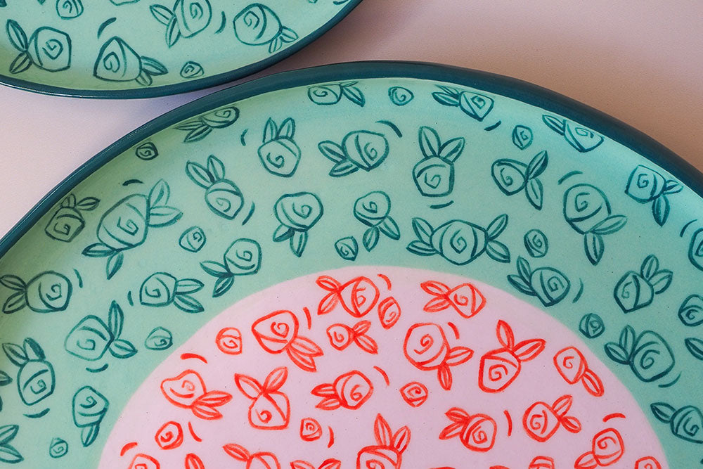 Rosa Celebration Plate - Large