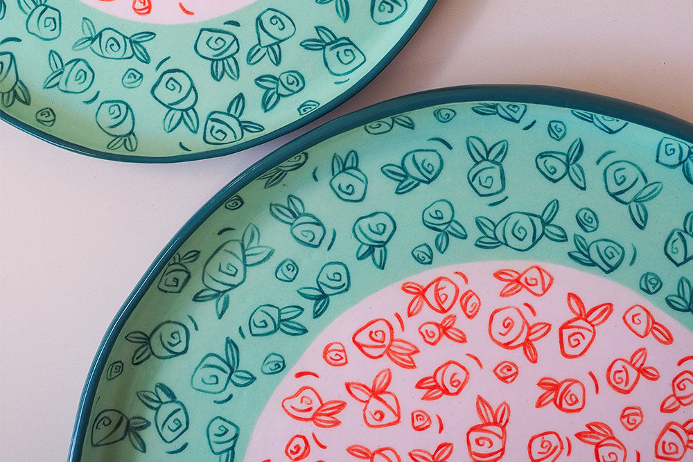 Rosa Celebration Plate - Large