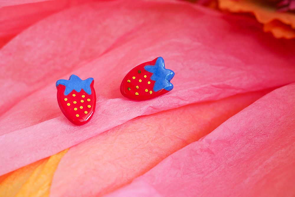 Strawberry Delights Stud Earrings