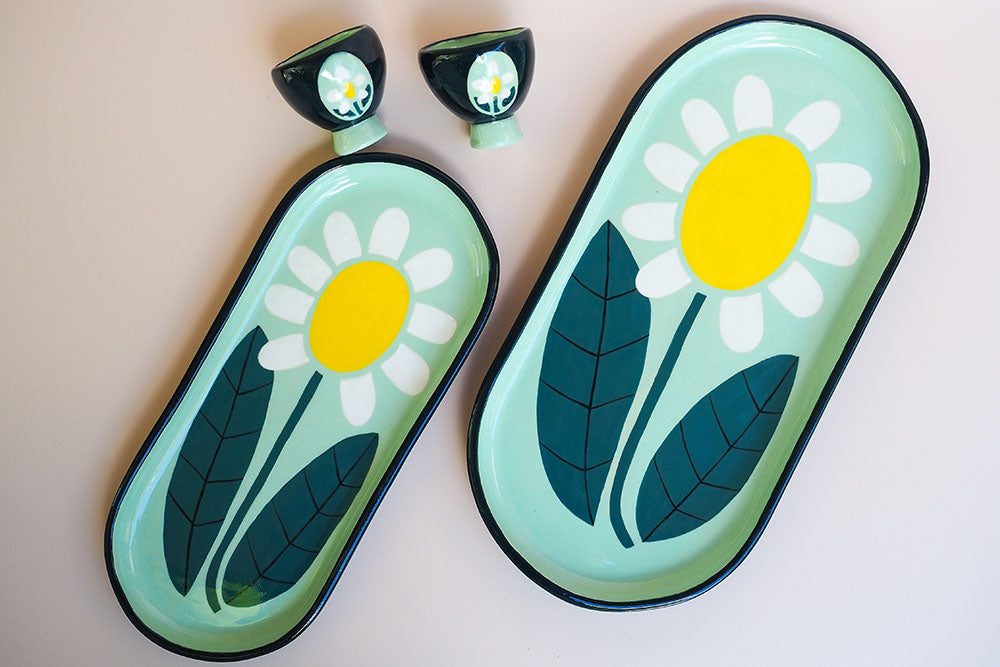 Sunshine Daisy  Oblong Platter - Large