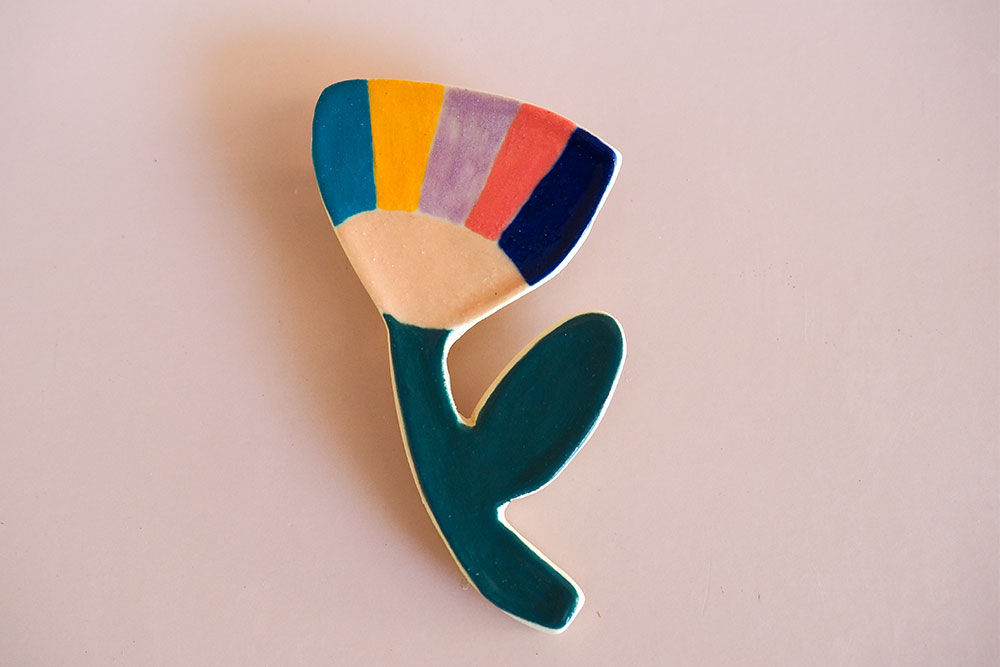 Abstract Floral Brooch