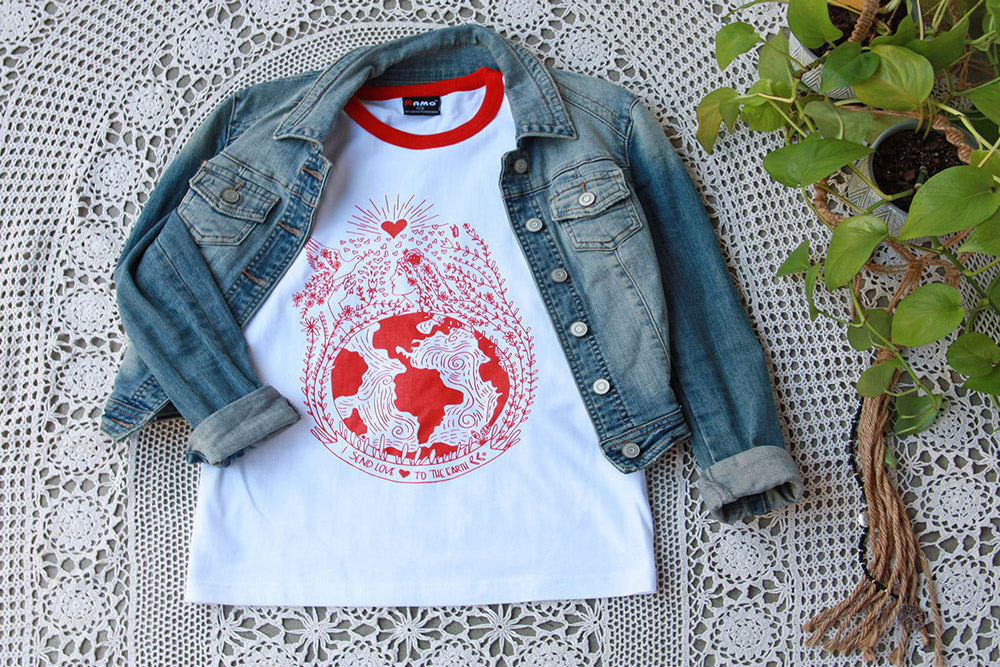 Send Love to Earth T-shirt - Kathy Gardiner